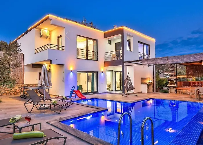 Patara 3 Bedroom Secluded With Private Pool Hot Tub Kalkan