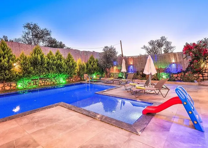 Patara 3 Bedroom Secluded With Private Pool Hot Tub 卡尔坎